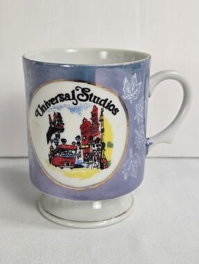 Vintage Universal Studios Souvenir Footed Coffee Mug 80's